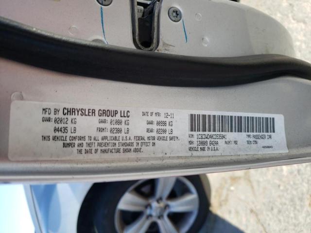 Photo 10 from auction – 2012 DODGE CALIBER SX with VIN 1C3CDWDA0CD535841