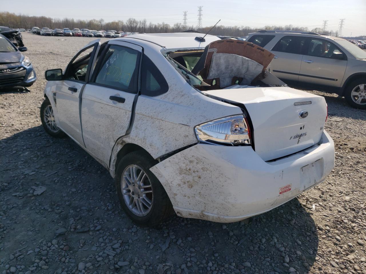 Photo 3 from auction – 2008 FORD FOCUS SE with VIN 1FAHP35N98W160204