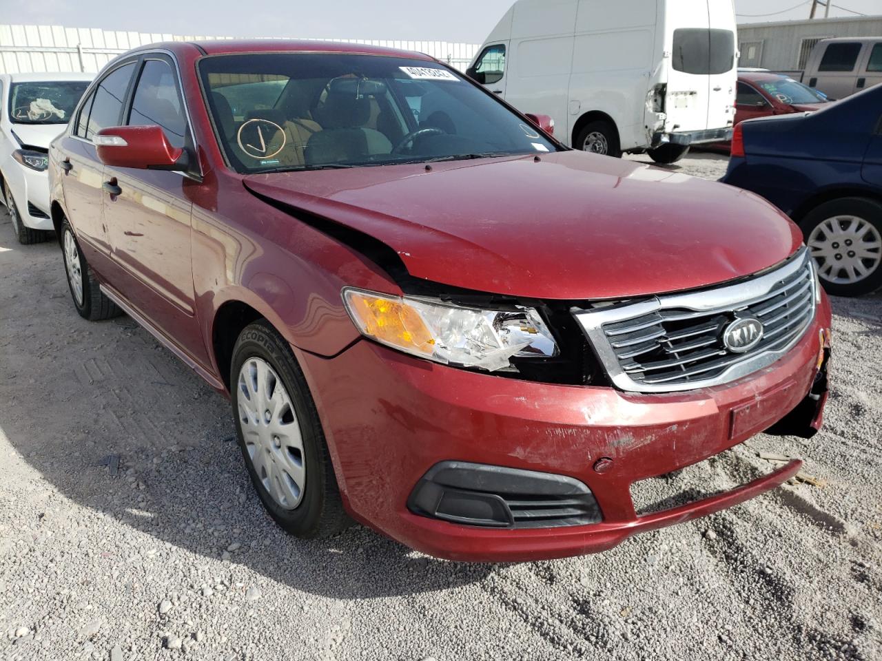 KIA OPTIMA LX 2010 with VIN KNAGG4A86A5455281 - Photo from auction