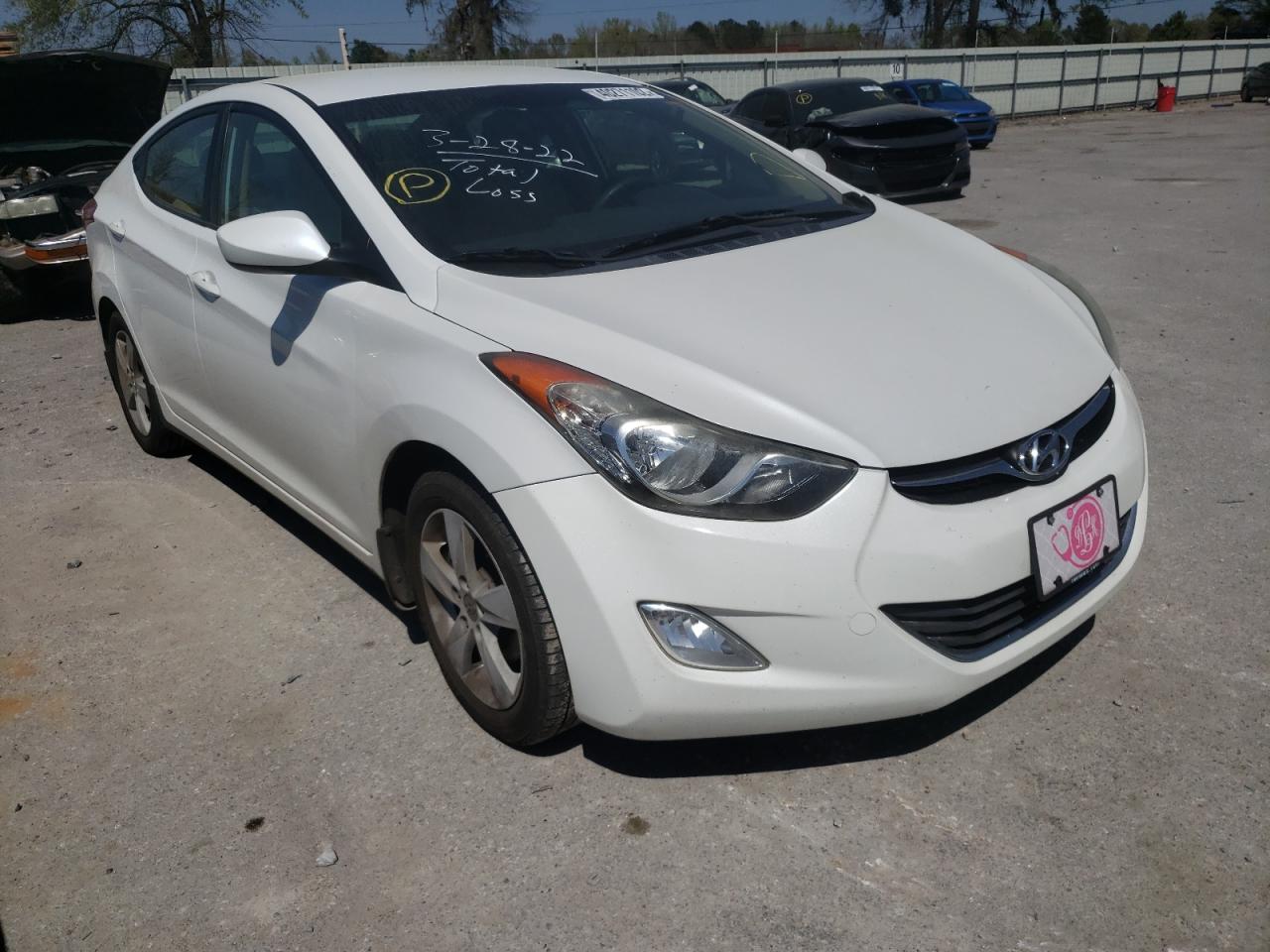 HYUNDAI ELANTRA GL 2012 with VIN 5NPDH4AE1CH149147 - Photo from auction