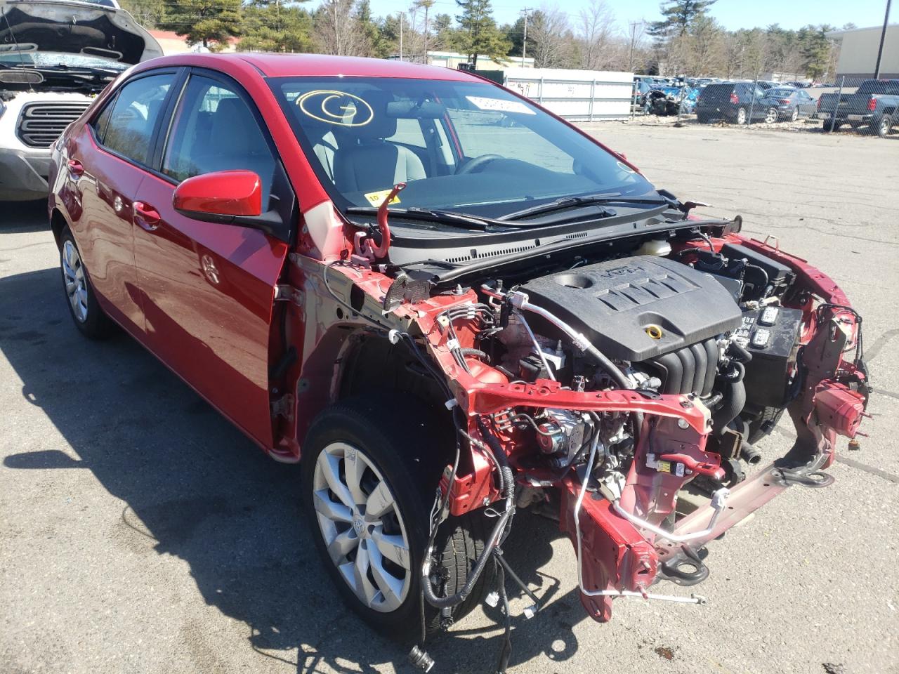 TOYOTA COROLLA 2016 with VIN 2T1BURHE0GC727317 - Photo from auction