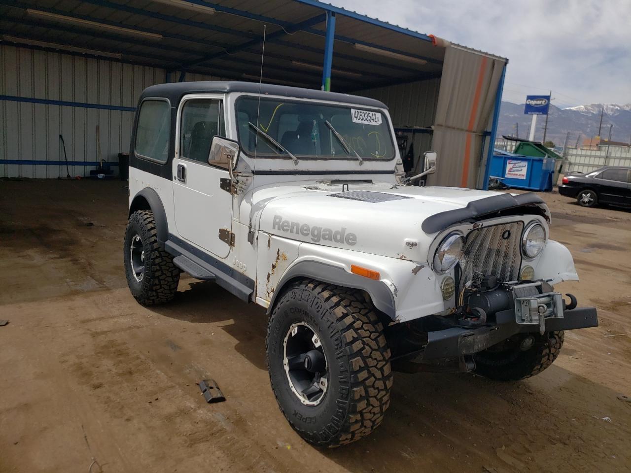 Photo 1 from auction – 1983 JEEP JEEP CJ7 with VIN 1JCCN87E6DT057935