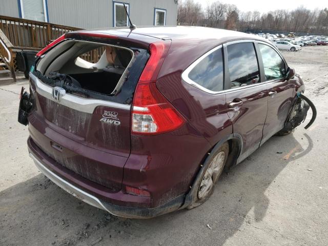 Photo 4 from auction – 2016 HONDA CR-V EX with VIN 2HKRM4H59GH605750