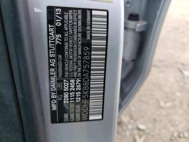 Photo 10 from auction – 2013 MERCEDES-BENZ E 350 with VIN WDDHF5KB8DA757859