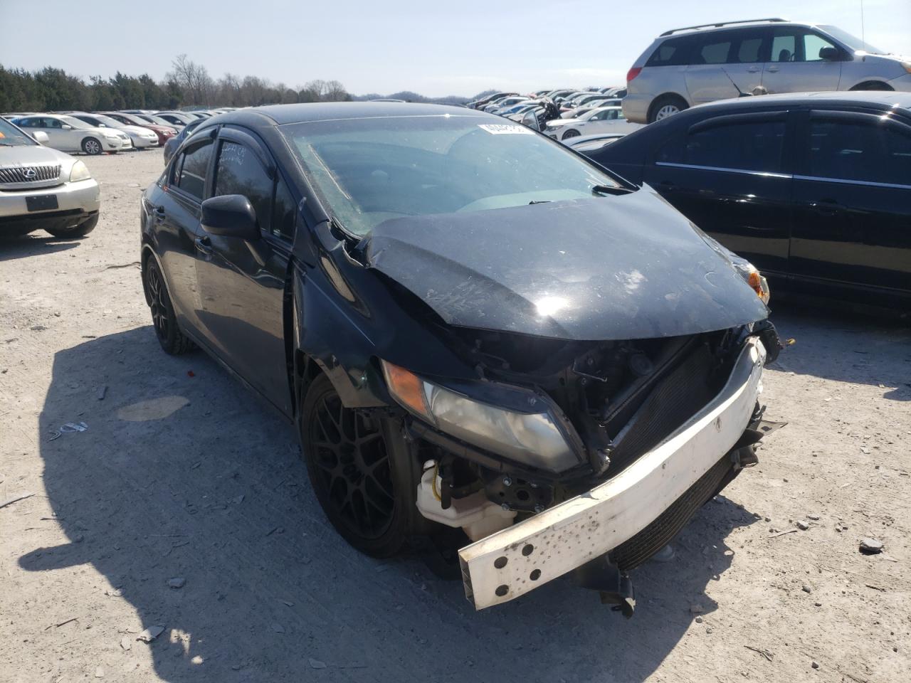 HONDA CIVIC LX 2012 with VIN 19XFB2E50CE071411 - Photo from auction