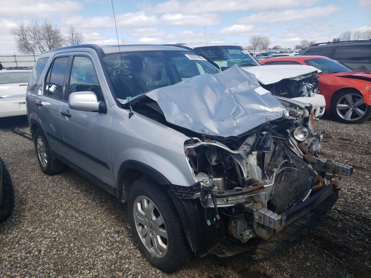 HONDA CR-V EX 2005 with VIN SHSRD788054320483 - Photo from auction