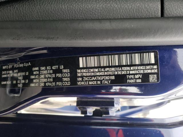 Photo 10 from auction – 2016 JEEP RENEGADE S with VIN ZACCJAAT9GPD60168