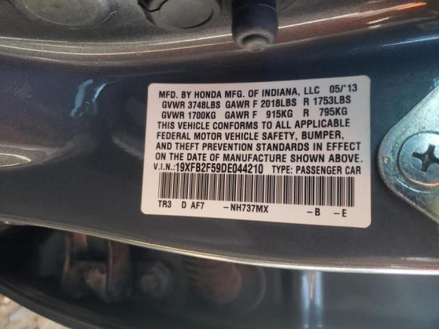 Photo 10 from auction – 2013 HONDA CIVIC LX with VIN 19XFB2F59DE044210