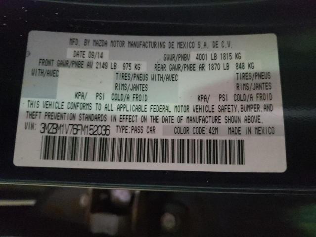 Photo 10 from auction – 2015 MAZDA 3 TOURING with VIN 3MZBM1V76FM152036