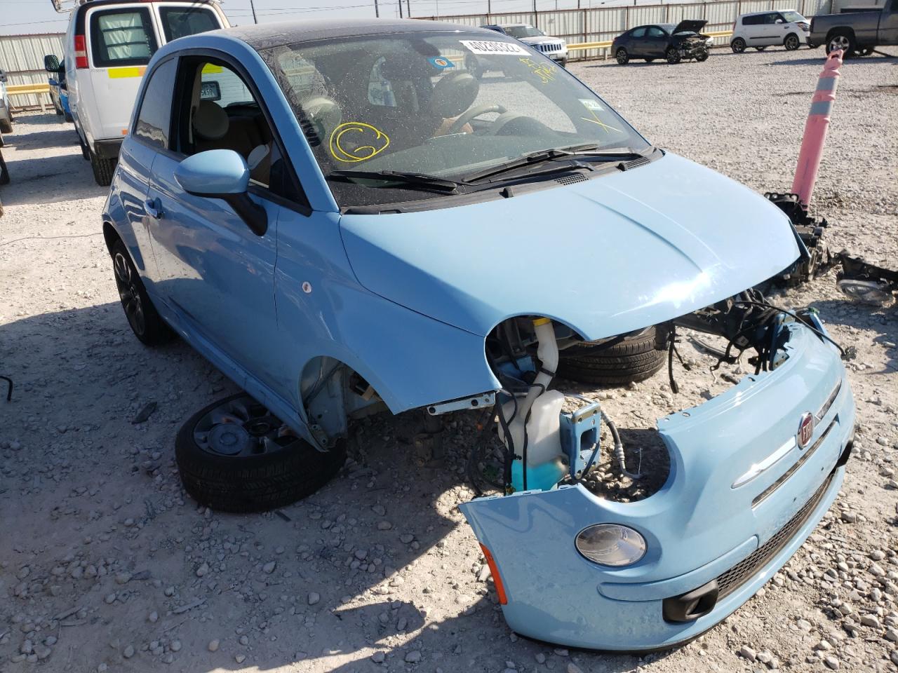 FIAT 500 POP 2017 with VIN 3C3CFFKR1HT697952 - Photo from auction