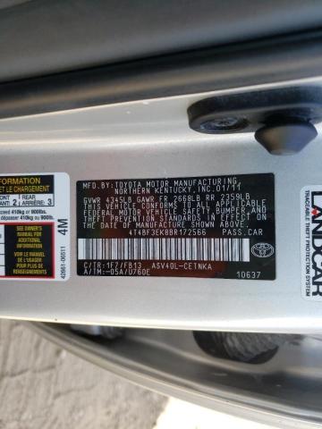 Photo 10 from auction – 2011 TOYOTA CAMRY BASE with VIN 4T4BF3EK8BR172566