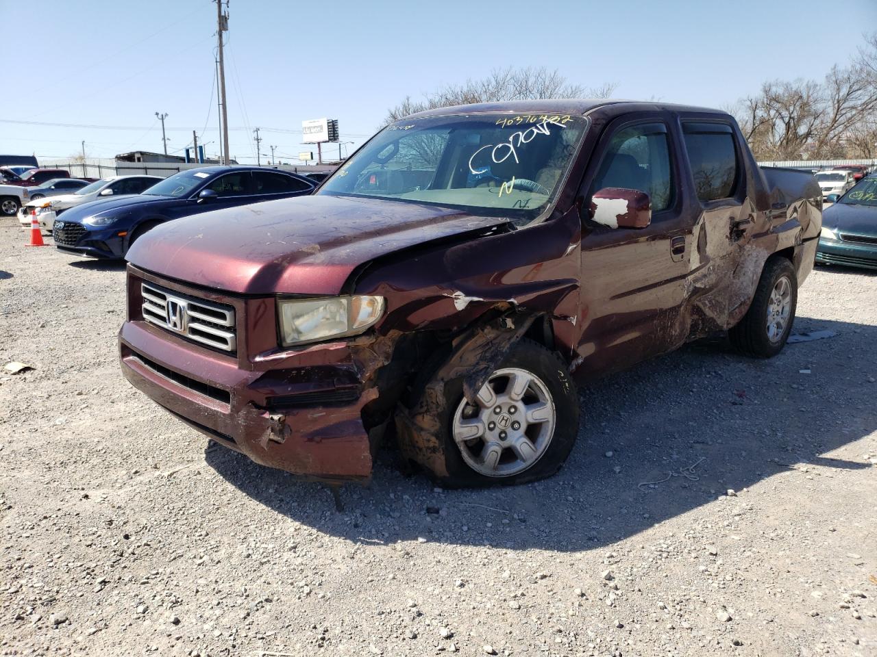Photo 2 from auction – 2007 HONDA RIDGELINE with VIN 2HJYK16437H526458