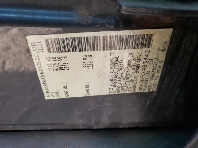Photo 10 from auction – 2012 NISSAN ALTIMA BAS with VIN 1N4AL2AP5CN483842