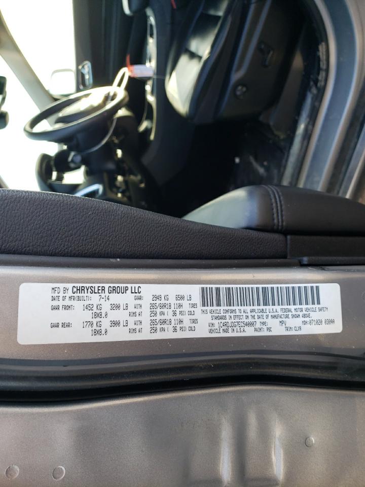 Photo 10 from auction – 2014 DODGE DURANGO LI with VIN 1C4RDJDG7EC540007