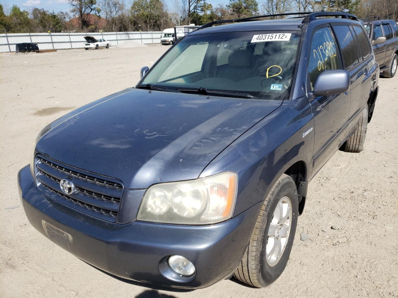 Photo 2 from auction – 2003 TOYOTA HIGHLANDER with VIN JTEGF21A230114629