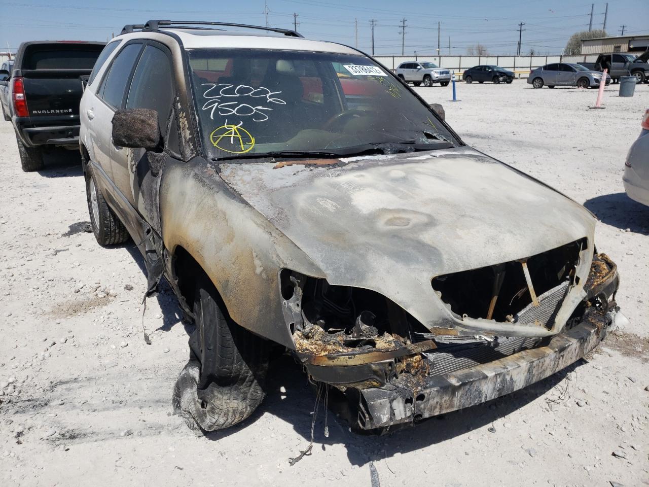 LEXUS RX 300 2001 with VIN JTJGF10UX10110316 - Photo from auction