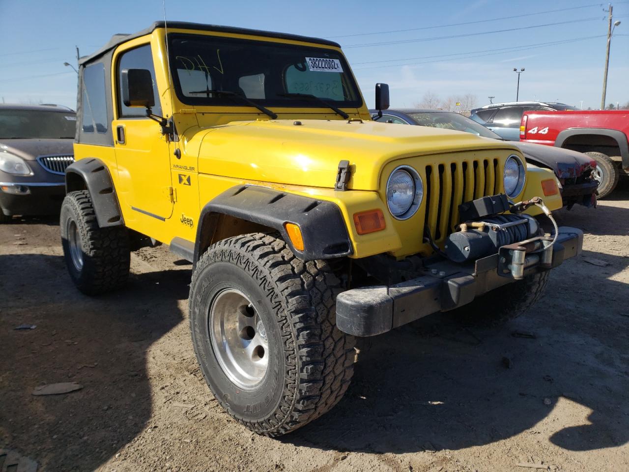 JEEP WRANGLER / 2002 with VIN 1J4FA39S92P741491 - Photo from auction