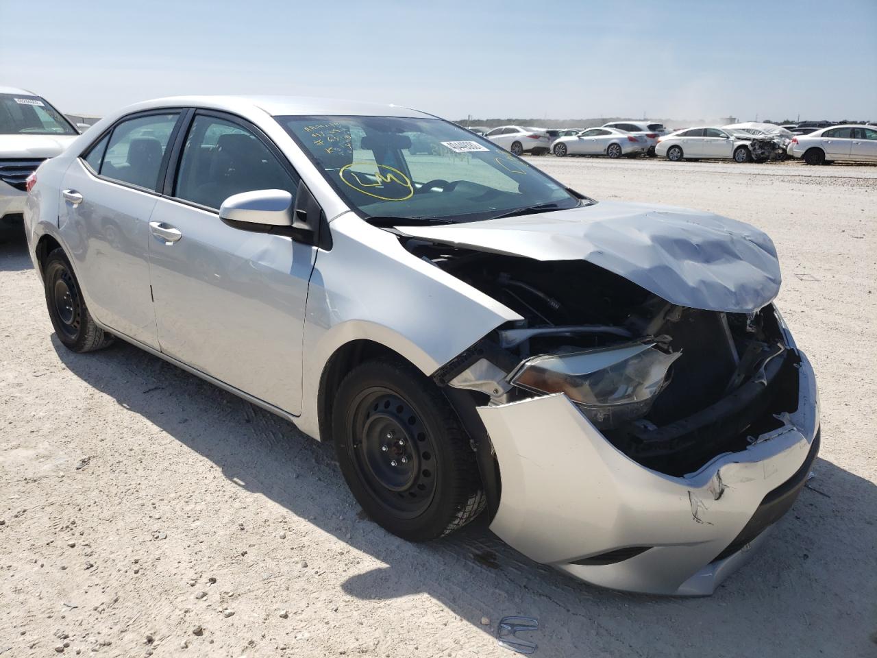 TOYOTA COROLLA L 2014 with VIN 2T1BURHE2EC160072 - Photo from auction