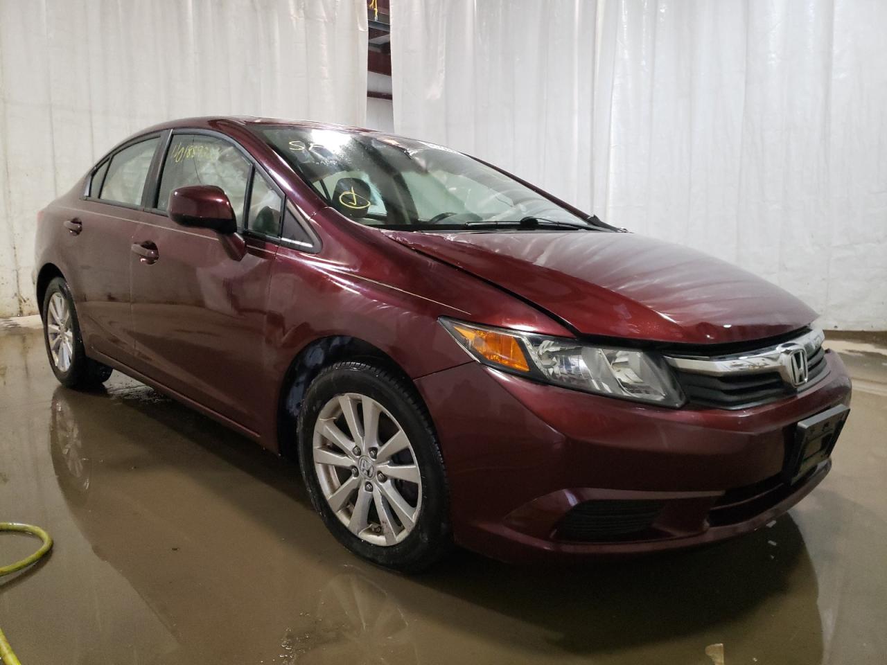 HONDA CIVIC EX 2012 with VIN 2HGFB2F87CH580426 - Photo from auction