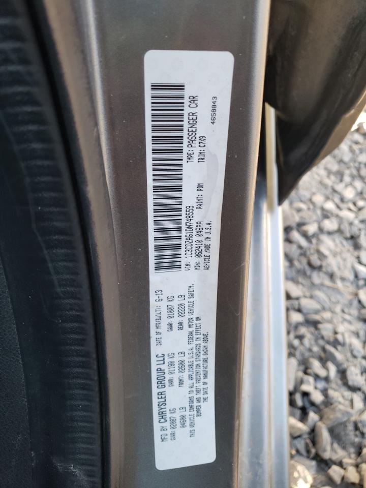 Photo 10 from auction – 2013 DODGE AVENGER SE with VIN 1C3CDZAG1DN748559