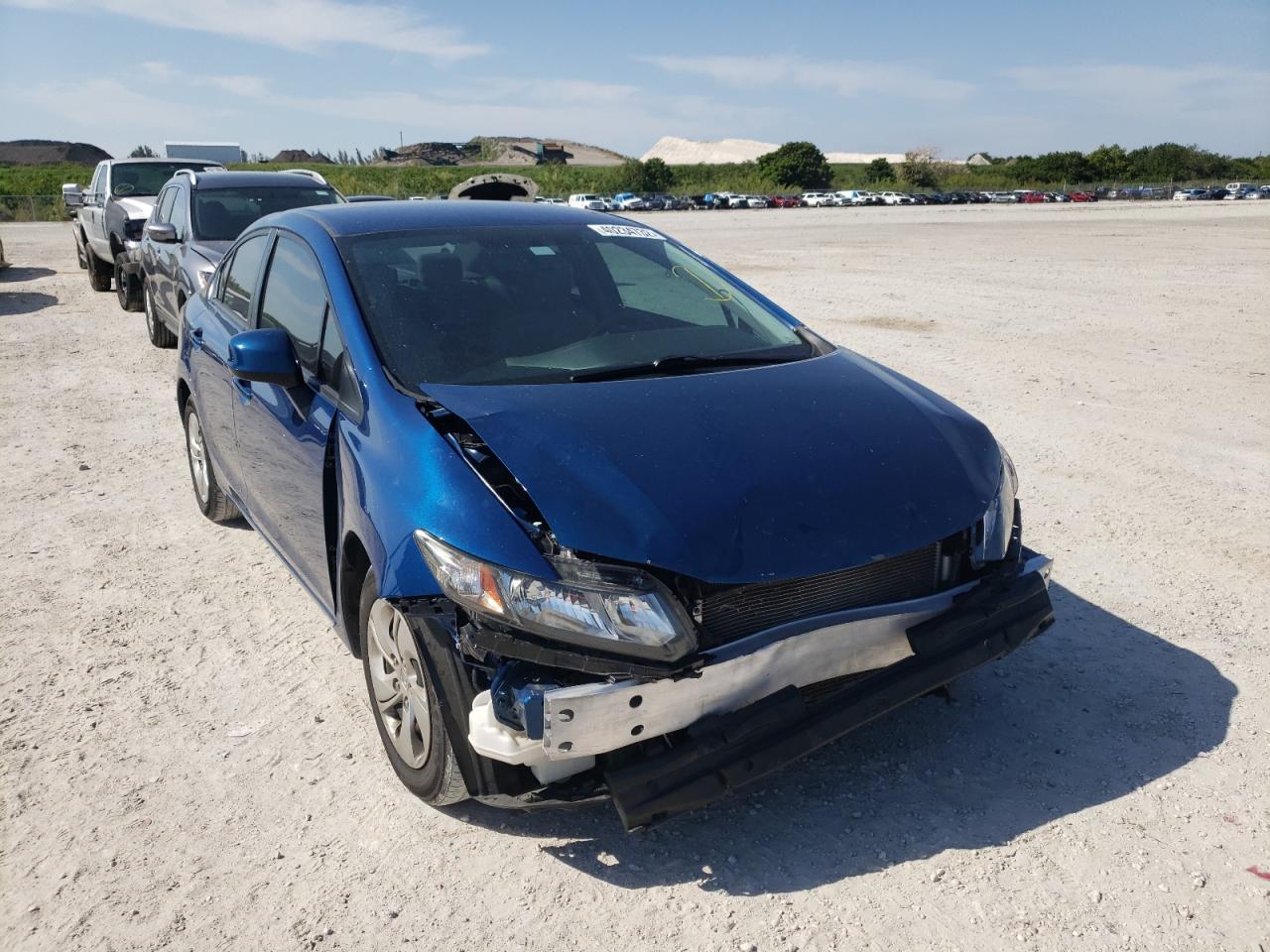 Photo 1 from auction – 2013 HONDA CIVIC LX with VIN 19XFB2F52DE100102