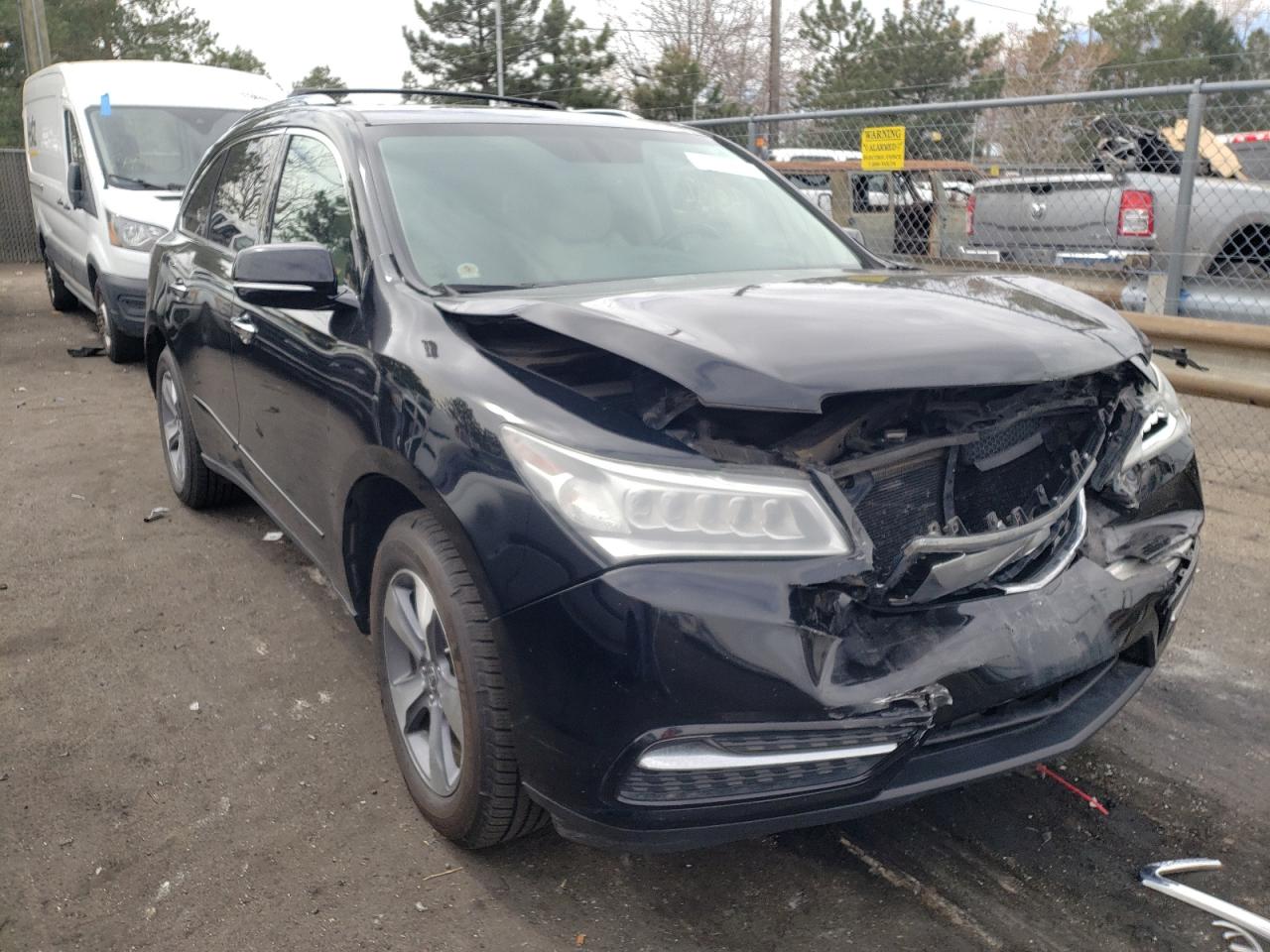 ACURA MDX 2014 with VIN 5FRYD4H20EB007591 - Photo from auction