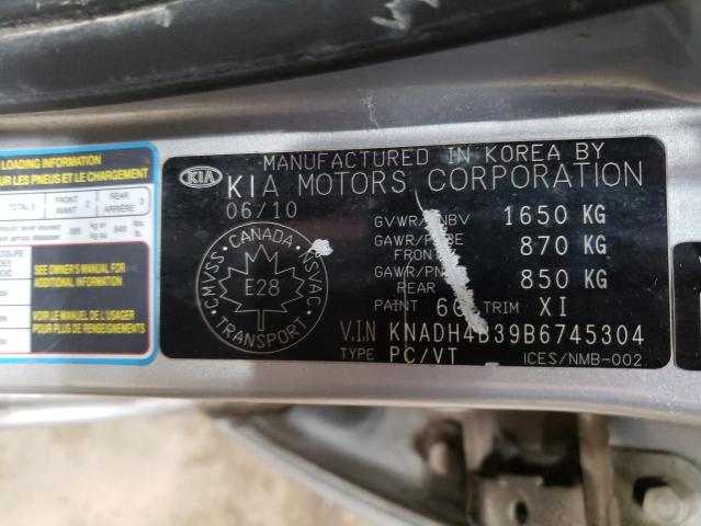 Photo 10 from auction – 2011 KIA RIO BASE with VIN KNADH4B39B6745304