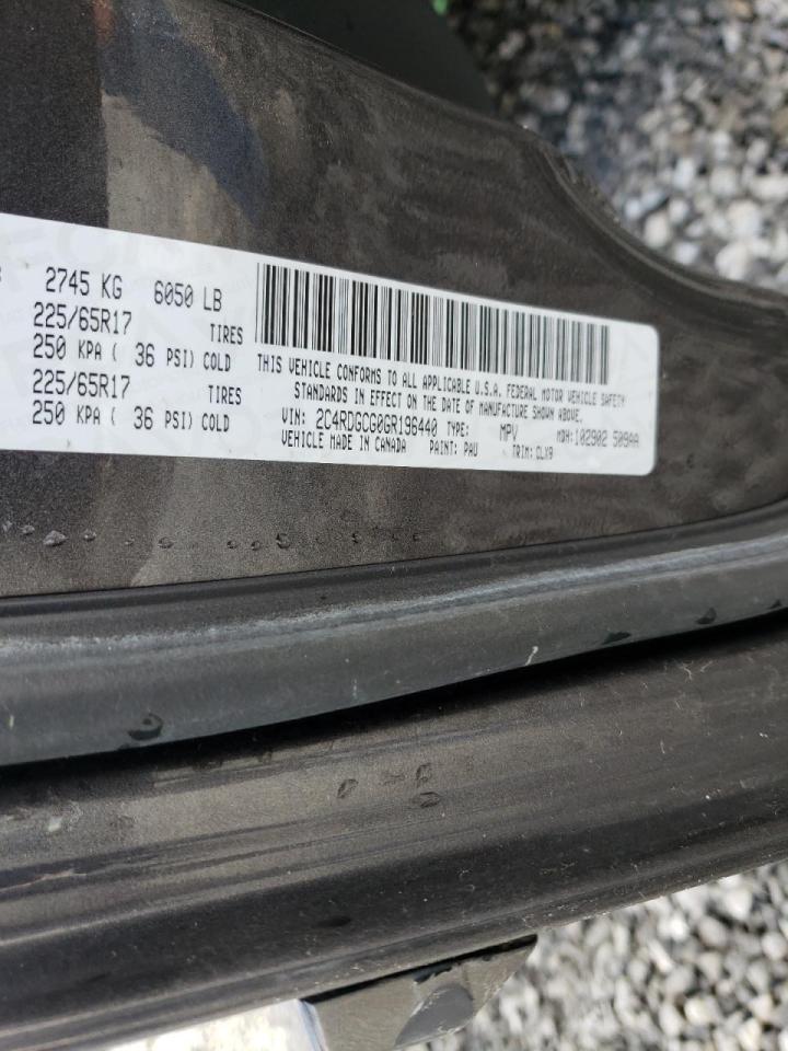 Photo 10 from auction – 2016 DODGE GRAND CARA with VIN 2C4RDGCG0GR196440