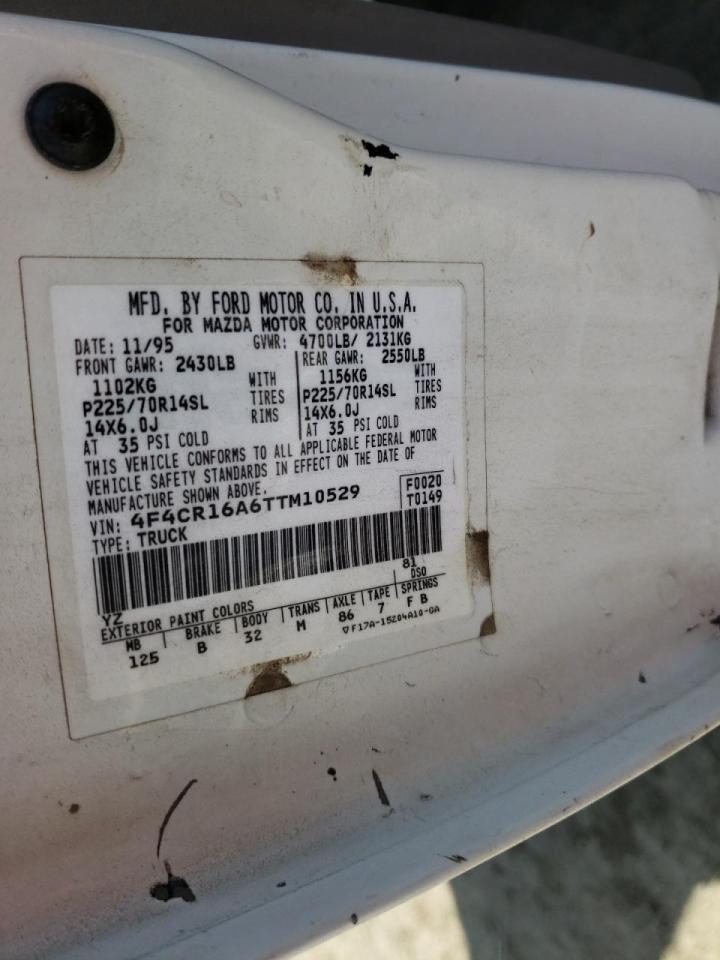 Photo 10 from auction – 1996 MAZDA B2300 CAB with VIN 4F4CR16A6TTM10529