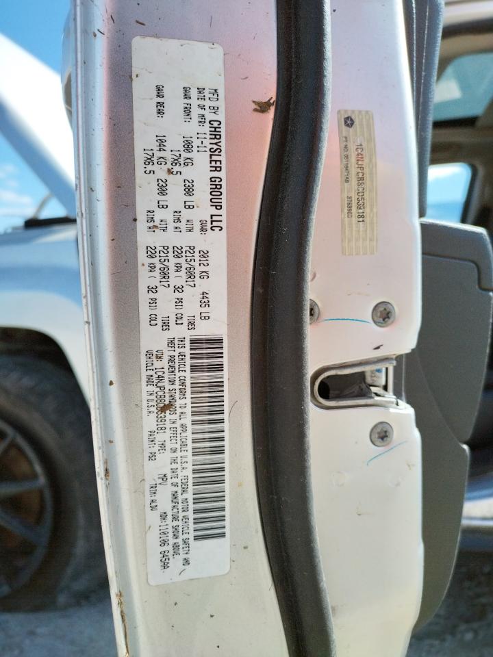 Photo 10 from auction – 2012 JEEP PATRIOT LI with VIN 1C4NJPCB8CD539181