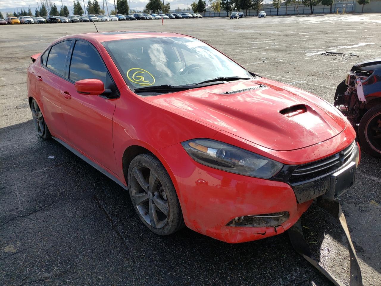 DODGE DART GT 2016 with VIN 1C3CDFEB8GD613795 - Photo from auction