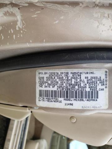 Photo 10 from auction – 2000 TOYOTA AVALON XL with VIN 4T1BF28B3YU101221