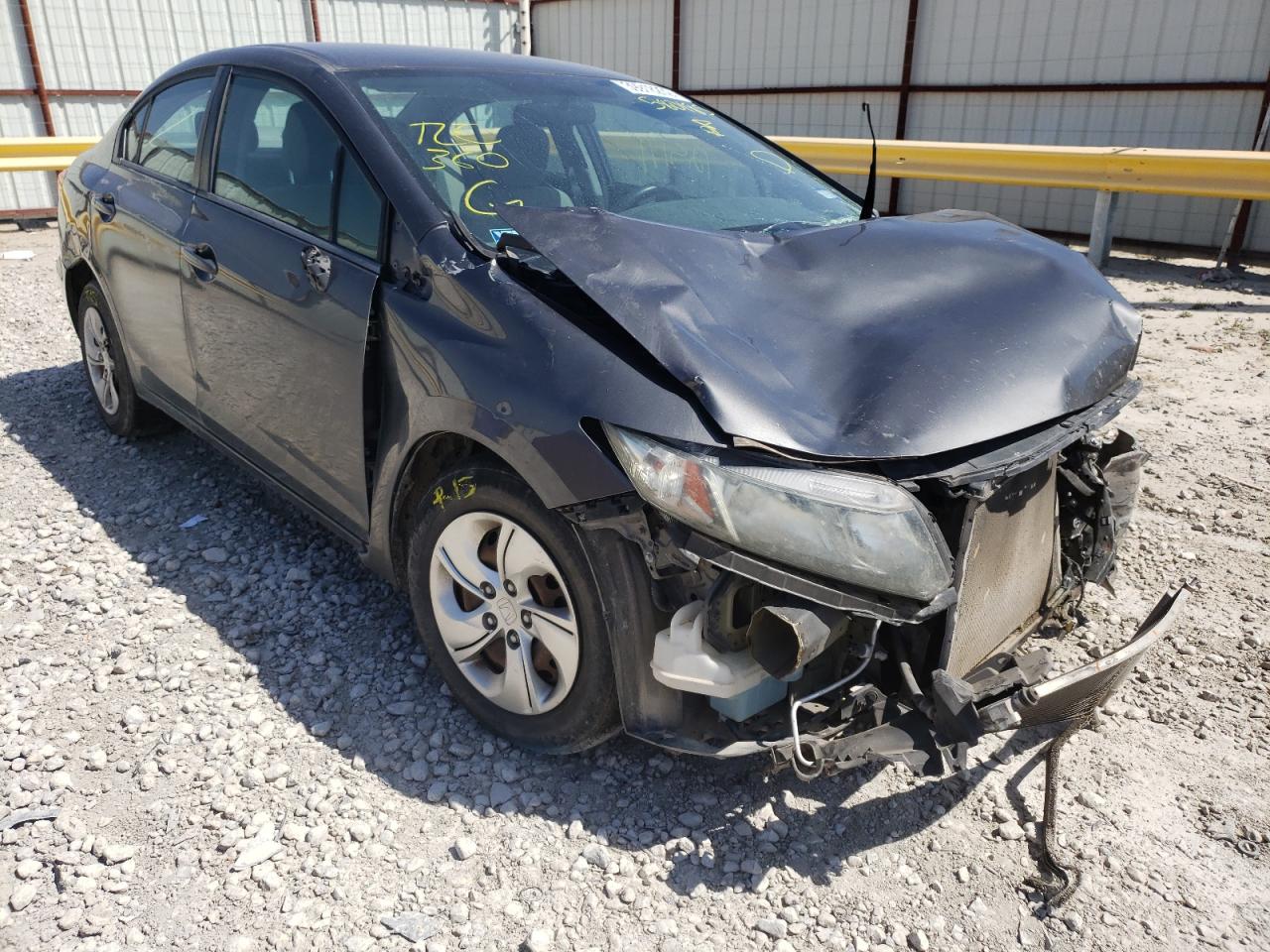 HONDA CIVIC LX 2013 with VIN 2HGFB2F51DH580185 - Photo from auction