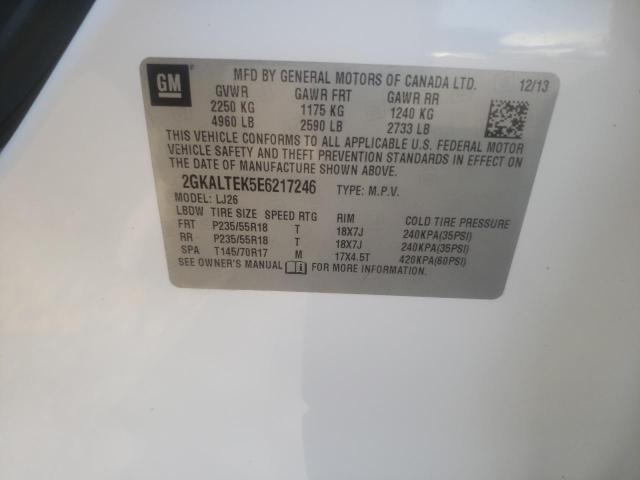 Photo 10 from auction – 2014 GMC TERRAIN SL with VIN 2GKALTEK5E6217246