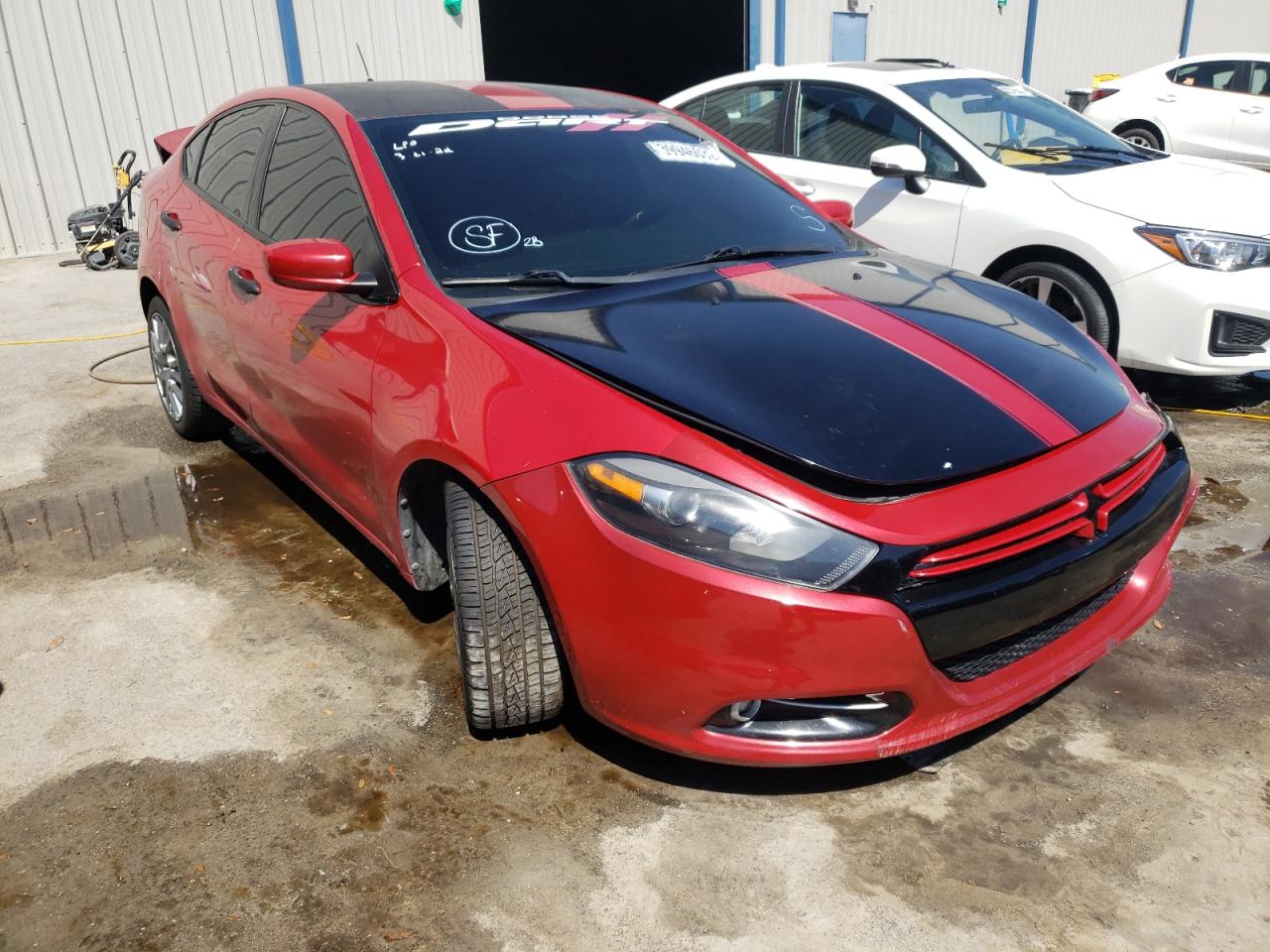 DODGE DART SXT 2013 with VIN 1C3CDFBH3DD640553 - Photo from auction