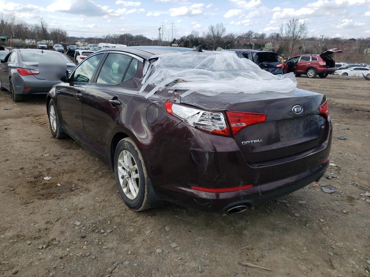 Photo 3 from auction – 2011 KIA OPTIMA LX with VIN KNAGM4A73B5099566