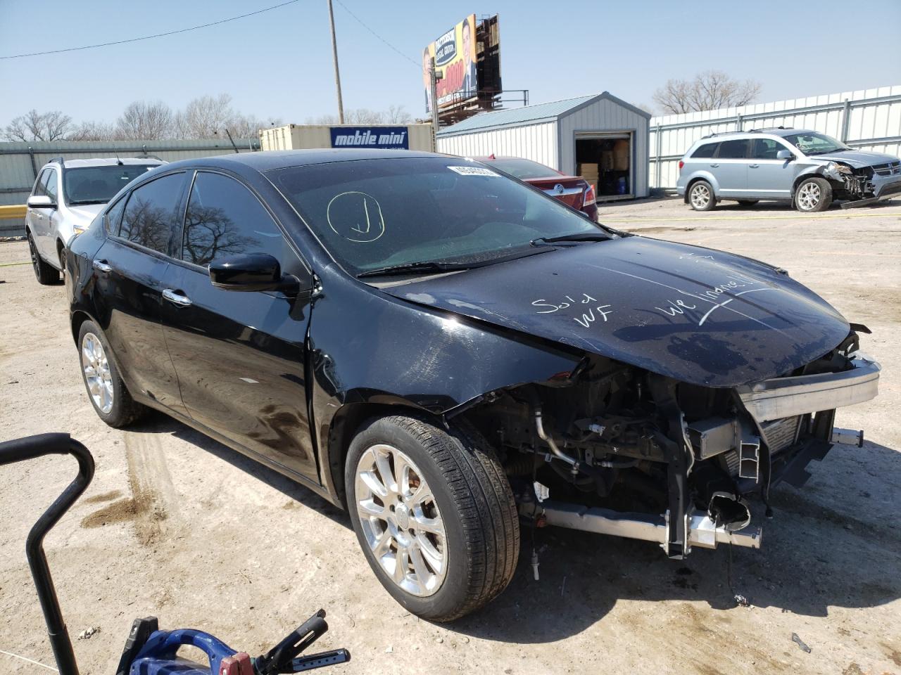 DODGE DART LIMIT 2013 with VIN 1C3CDFCH0DD319715 - Photo from auction