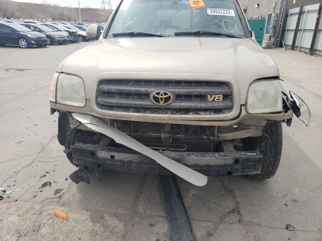 Photo 9 from auction – 2001 TOYOTA SEQUOIA SR with VIN 5TDBT44A21S041092