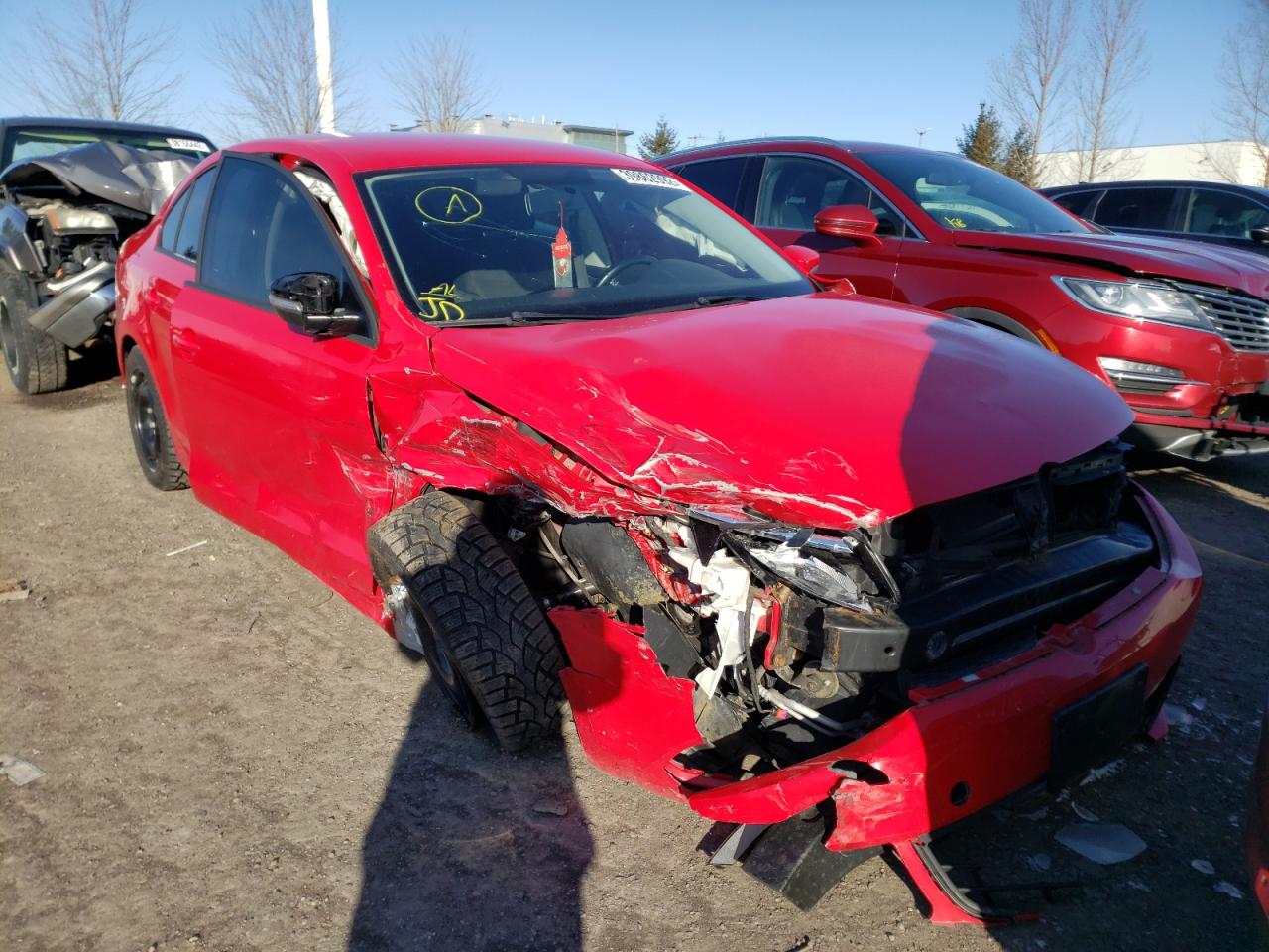 Photo 1 from auction – 2014 VOLKSWAGEN JETTA BASE with VIN 3VW2K7AJ7EM350276