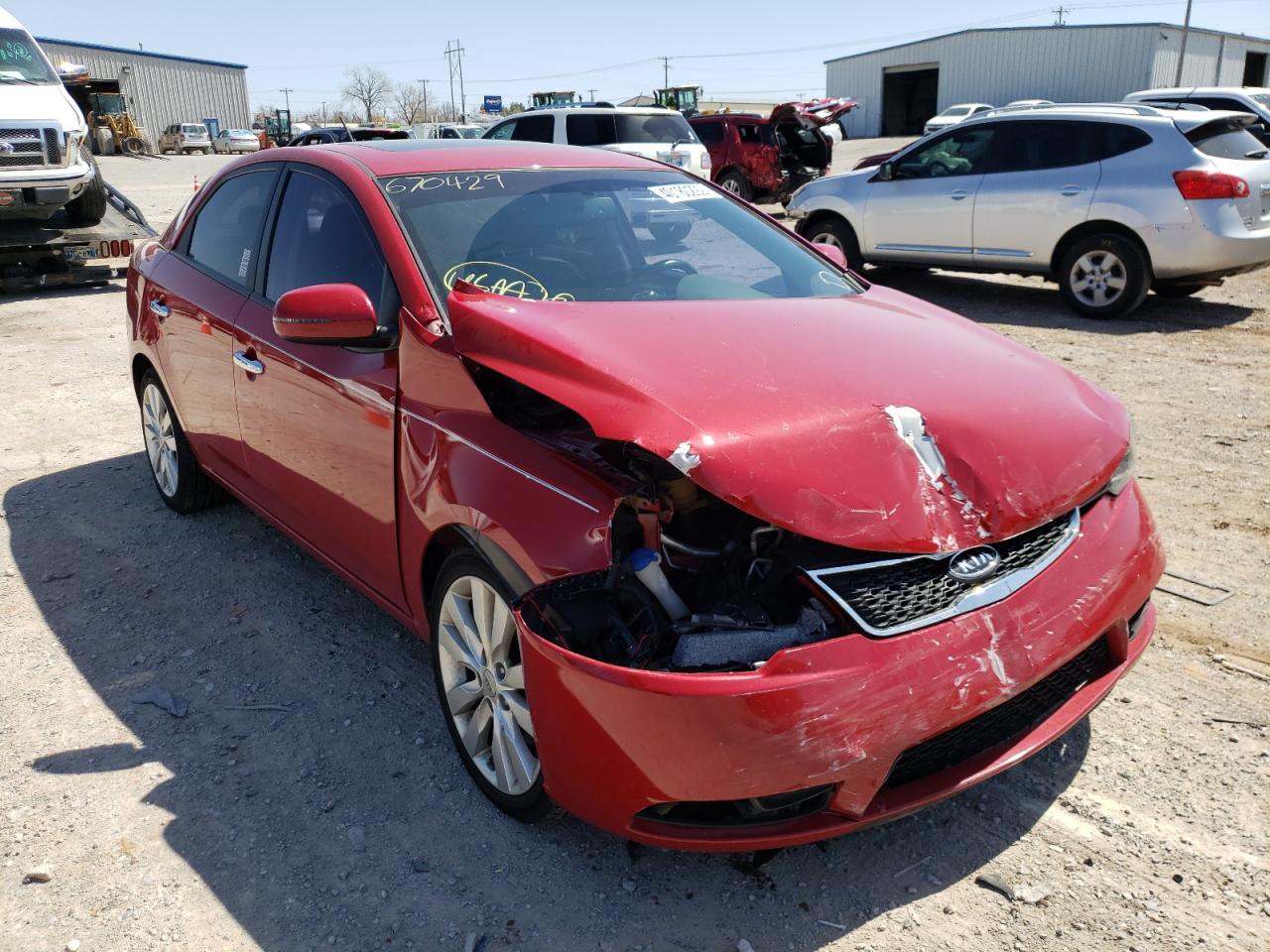 KIA FORTE SX 2013 with VIN KNAFW4A33D5670429 - Photo from auction
