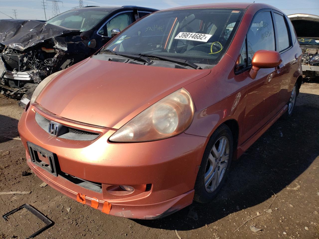 Photo 2 from auction – 2007 HONDA FIT with VIN JHMGD38697S063382
