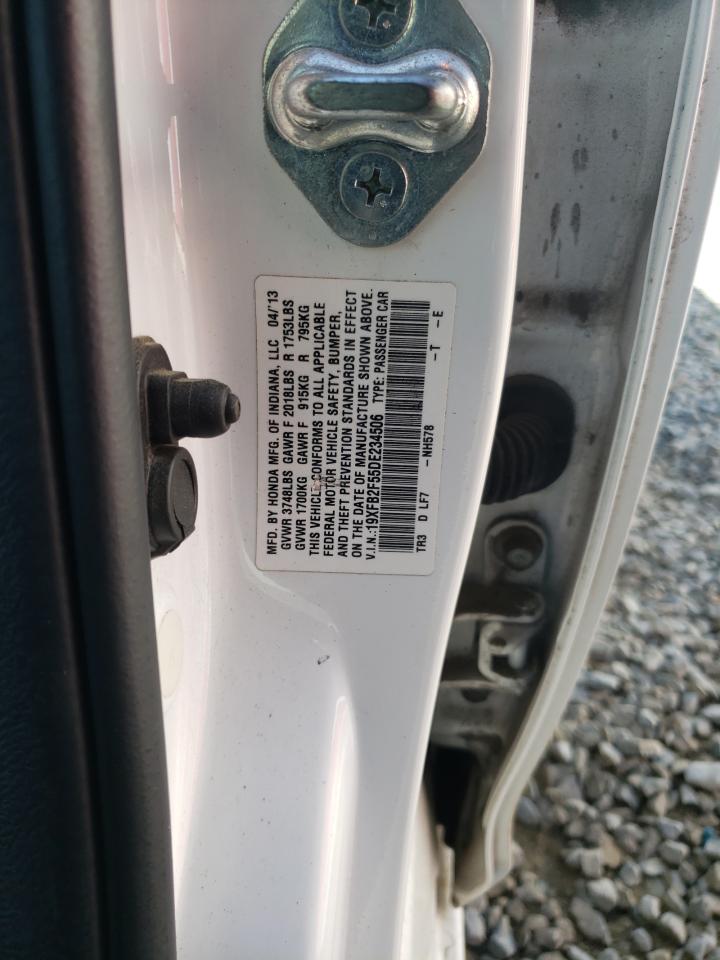 Photo 10 from auction – 2013 HONDA CIVIC LX with VIN 19XFB2F55DE234506
