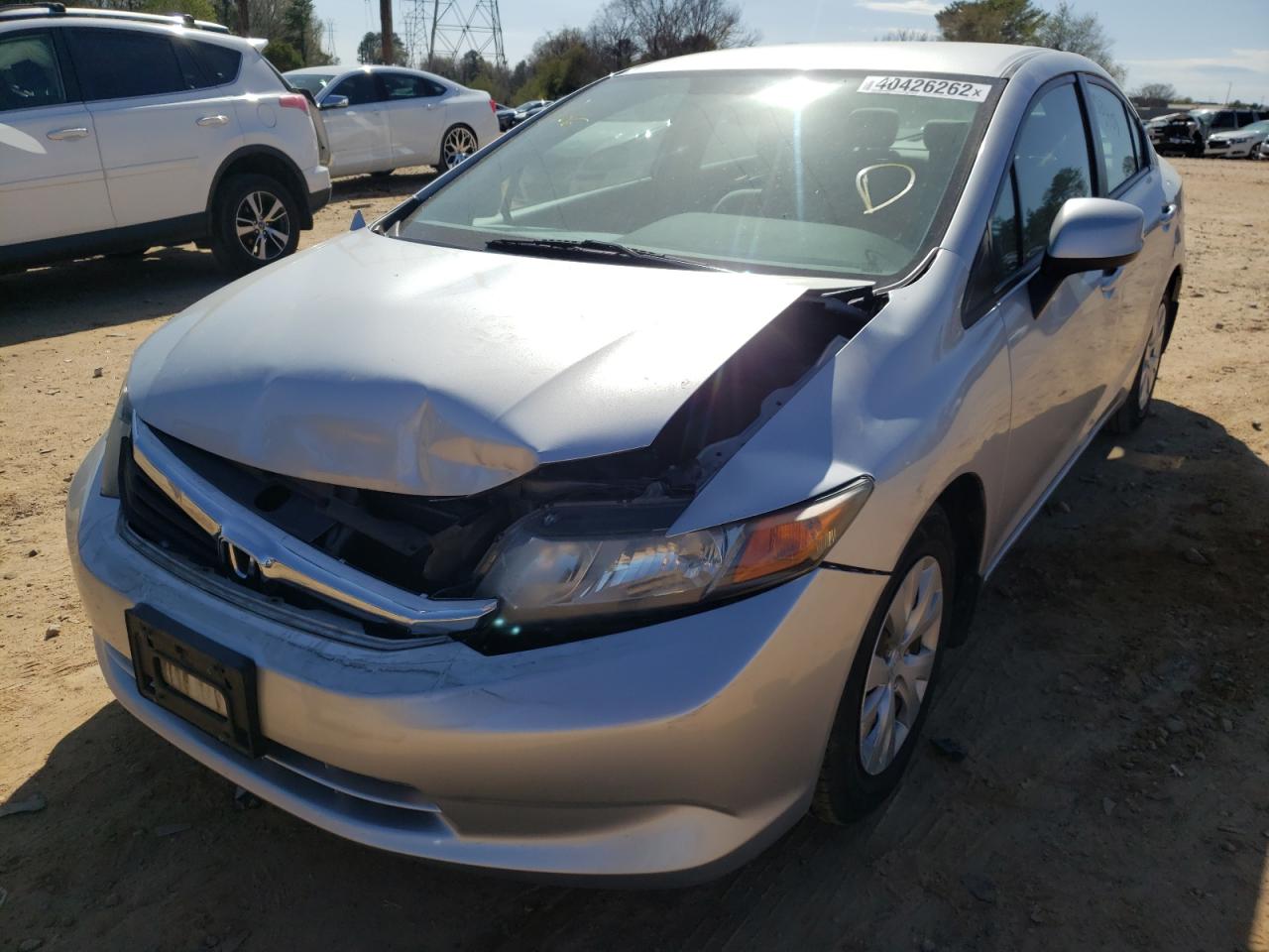Photo 2 from auction – 2012 HONDA CIVIC LX with VIN 2HGFB2F5XCH526513