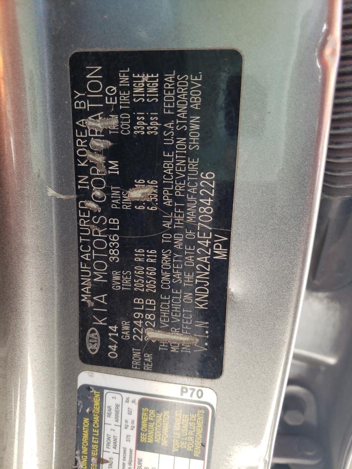 Photo 10 from auction – 2014 KIA SOUL with VIN KNDJN2A24E7084226