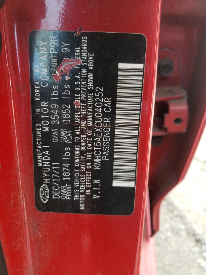 Photo 10 from auction – 2012 HYUNDAI ACCENT GLS with VIN KMHCT5AEXCU040252