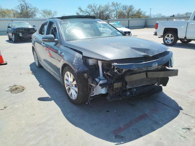 KIA OPTIMA LX 2018 with VIN 5XXGT4L37JG244358 - Photo from auction