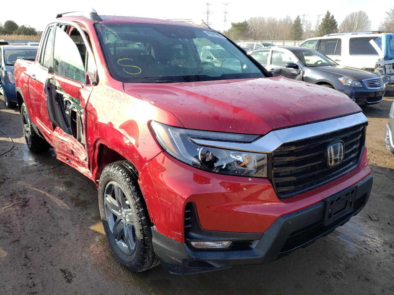HONDA RIDGELINE 2021 with VIN 5FPYK3F76MB022568 - Photo from auction