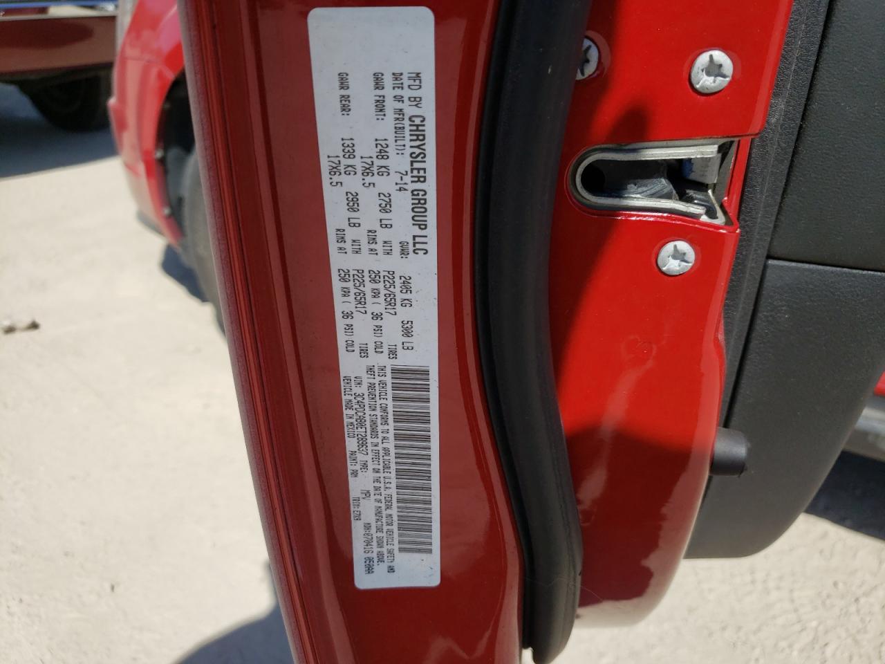 Photo 10 from auction – 2014 DODGE JOURNEY SE with VIN 3C4PDCAB0ET289637
