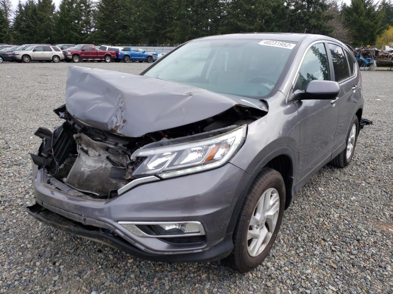 Photo 2 from auction – 2015 HONDA CR-V EX with VIN 2HKRM4H55FH670576