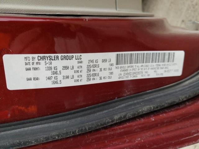 Photo 10 from auction – 2010 DODGE GRAND CARA with VIN 2D4RN5D16AR339378